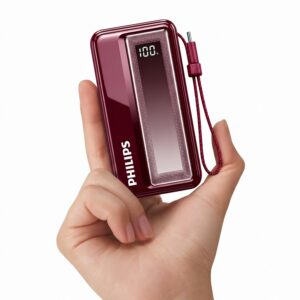 Philips 20000mAh 30W Fast Charging Power Bank – Dual Type-C & USB-A | Assorted Colours | DLP2721